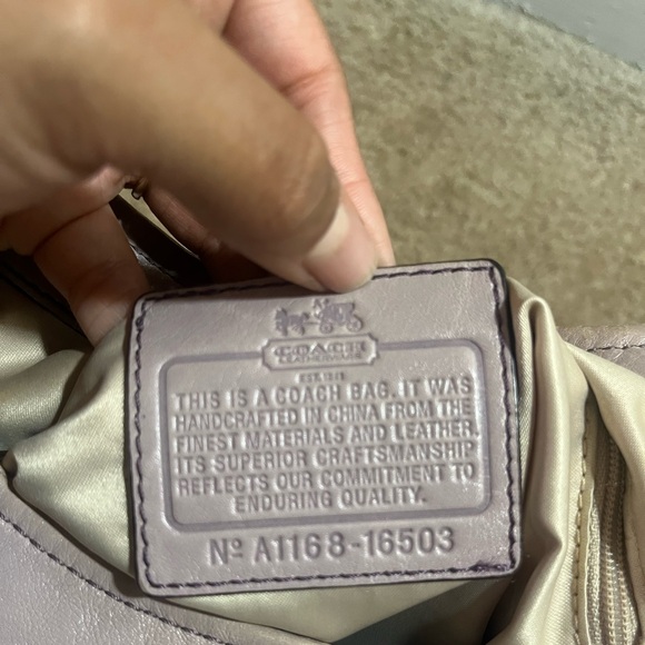 Coach madison Maggie 16503 light lavender baby pink shoulder bag - Picture 5 of 16